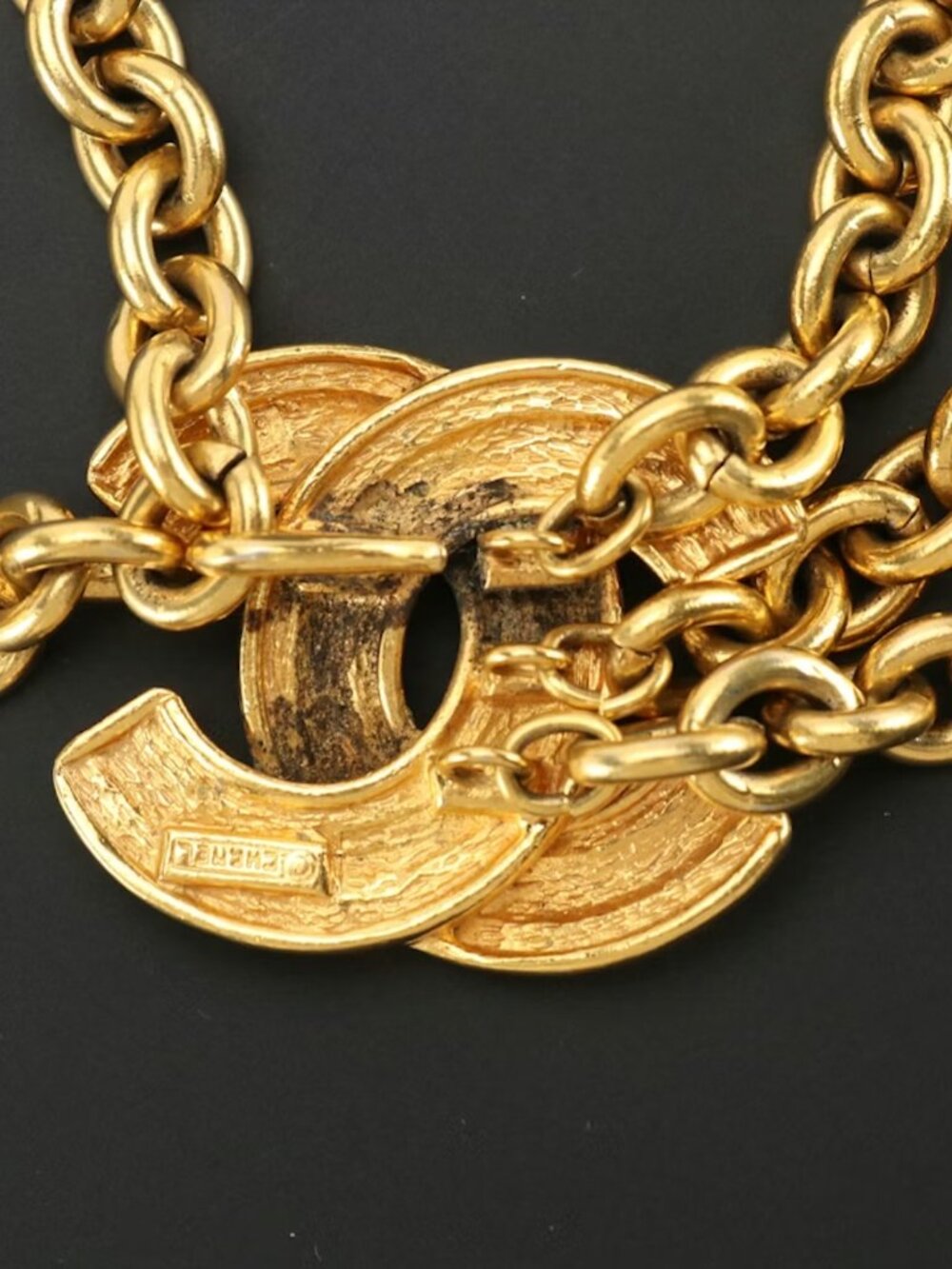 Chanel Vintage Interlocking Chain CC Logo Waist Belt - Picture 6 of 8